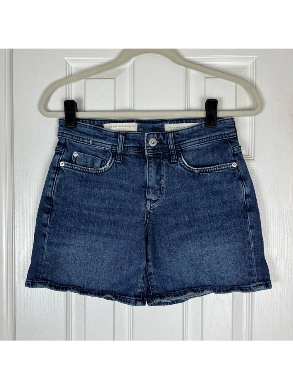 Pilcro and the Letterpress Slim Boyfriend Denim Shorts